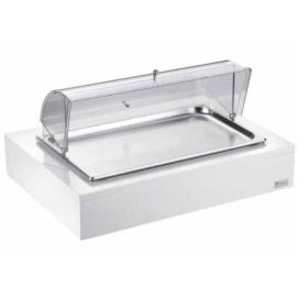 Поднос сервировочный для выпечки, на дерев.подставке, цвет белый 511B0920 купить в Е.Маркет