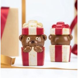 Форма д/шок. 3D "мишка сюрприз" 63X54мм H101 мм, 74гр, 4 ячейки, п/к с магнитом 20SR106 купить в Е.Маркет