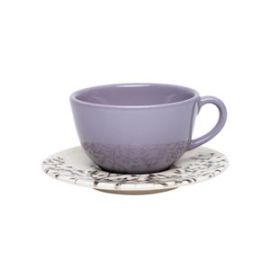 Пара чайная UNNI SHAPE LILAC (чашка 200мл и блюдце 14см) OXFORD 102957, AY04-5625 купить в Е.Маркет