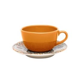 Пара чайная UNNI SHAPE CASTELLO (чашка 200мл и блюдце 14см) OXFORD 92753, AY04-5607 купить в Е.Маркет