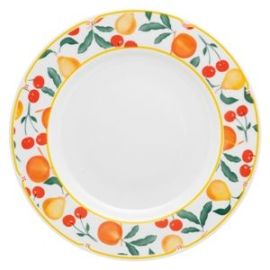 Тарелка мелкая FLAMINGO FRUITS 28см OXFORD 90519, SA02-9410 купить в Е.Маркет