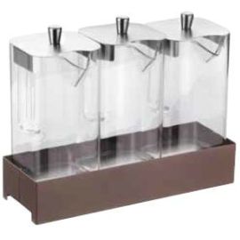 Диспенсер для мюсли тройной 3х2,2л CALEIDO 39х12,8х30 H см, нерж.сталь, цвет COFFEE 518C9618 купить в Е.Маркет