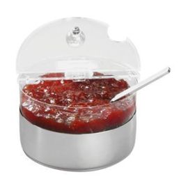 Диспенсер для варенья D14см, H9см, 0,6л с охлаждающ. элем., нерж. сталь, п/к 41448-06 купить в Е.Маркет