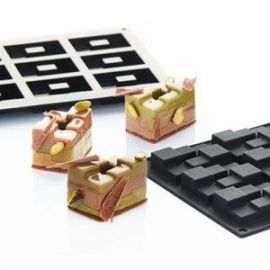 Форма для пирожных "BRICK" 60х40 H16мм, 12 ячеек, 27мл, силикон 30SIL602 купить в Е.Маркет