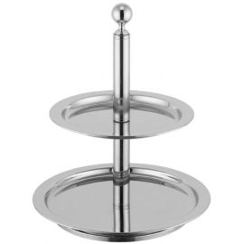 Этажерка для фруктов 2-х ярусная D43-34см H50см, нерж.сталь 50951542 купить в Е.Маркет