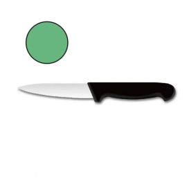 Нож для чистки овощей зубчатый 10см, зеленый 413986 купить в Е.Маркет
