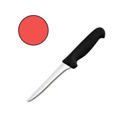 Нож обвалочный 13см (с прямым,узким, изогнутым лезвием, полугибкий), красный  413994 купить в Е.Маркет