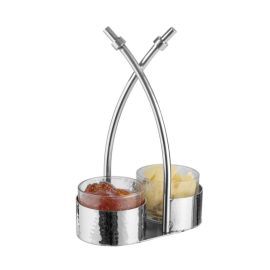 Менажница для сервировки на 2 емкости, 8X21,5см, SS-4454 купить в Е.Маркет