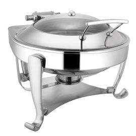 Мармит настольный (чефиндиш) круглый Cо стекл крышкой 6,5л,OPULENT OP/0/0/6.5/CP купить в Е.Маркет