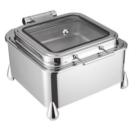 Мармит квадратный со стеклянной крышкой 6,5л, JADE JD/0/2/6.5/DP купить в Е.Маркет