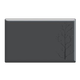 Блюдо сервировочное 33X20см, меламин, EMBOSSED, цвет черный S-2782 купить в Е.Маркет