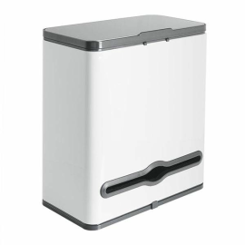 Контейнер мусорный Foodatlas JAH-542 4л держатель б/полотенец (белый) купить в Е.Маркет