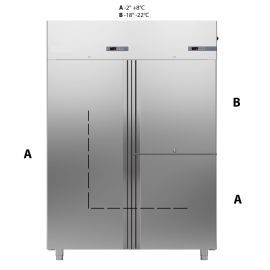 Шкаф комбинированный Apach Chef Line LCK140N1M1D3 купить в Е.Маркет