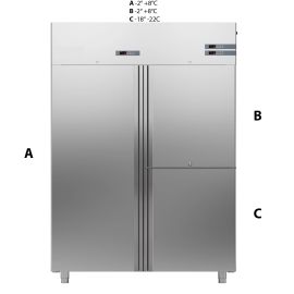 Шкаф комбинированный Apach Chef Line LCK140N2M1D3 купить в Е.Маркет