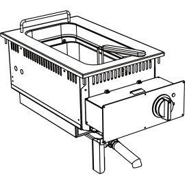 Фритюрница электрическая Apach Chef Line SLDI7FRIE4S15 700 серия встраиваемая купить в Е.Маркет