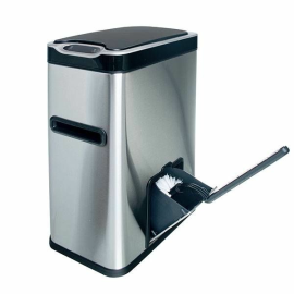 Контейнер мусорный Foodatlas JAH-534 с ёршиком сенсорный 7л (серебряный) купить в Е.Маркет