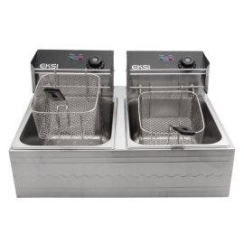 Фритюрница электрическая EKSI 6+6L Electric Fryer купить в Е.Маркет