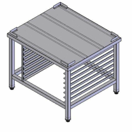 Подставка с направляющими для печей Vortmax 880х770х695 для XB/XBC/XEB купить в Е.Маркет