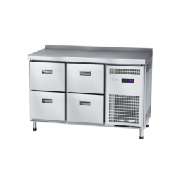 Стол холодильный Abat СХС-60-01-СО охлаждаемая столешница с бортом (ящики 1/2, ящики 1/2) купить в Е.Маркет