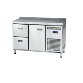 Стол морозильный Abat СХН-60-01 неохлаждаемая столешница с бортом (дверь, ящики 1/2) купить в Е.Маркет