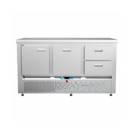 Стол холодильный Abat СХС-70Н-02 столешница 202 (дверь-ящики 1/2-ящик 1) без борта купить в Е.Маркет