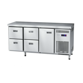 Стол холодильный Abat СХС-70-02 неохлаждаемая столешница без борта (дверь, ящики 1/2, ящики 1/2) купить в Е.Маркет