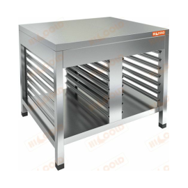 Подставка с направляющими HICOLD НППКР под пароконвектомат RATIONAL открытая низкая купить в Е.Маркет