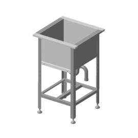 Ванна моечная МариХолодМаш ВМ-1-0,3-0,53/0,53 с полкой-решеткой купить в Е.Маркет