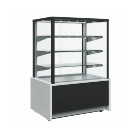 Витрина кондитерская Carboma KC70 VM 0,6-1 LIGHT 9006-9005 (ВХСв-0,6д Carboma Cube Техно) купить в Е.Маркет