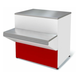 Прилавок кассовый МариХолодМаш Илеть неохлаждаемый (красный) купить в Е.Маркет