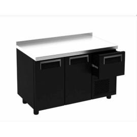 Стол барный Carboma T57 M2-1 9005-29 корпус черный, с бортом, планка (BAR-250) купить в Е.Маркет