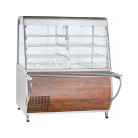 Прилавок-витрина холодильный Abat ПВВ(Н)-70Т-С-01-НШ с гастроёмкостями кашир. купить в Е.Маркет