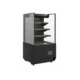 Витрина кондитерская Carboma KC70 VM 0,6-2 STANDARD открытая, горка, прямая боковина (версия 2.0) (9005) купить в Е.Маркет