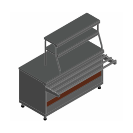 Прилавок для горячих напитков Abat ПГН-70КМ-01 нейтральный стол кашир. купить в Е.Маркет