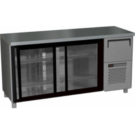 Стол барный Carboma T57 M2-1-C 9006-19 корпус серый, без борта, планка (BAR-360К) купить в Е.Маркет