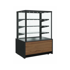 Витрина нейтральная напольная Carboma KC70 N 0,9-1 LIGHT Паттерн (0105 Венге) купить в Е.Маркет