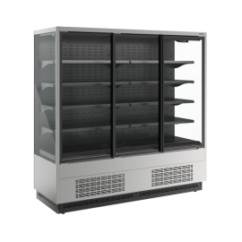 Холодильная горка универсальная Carboma FC20-07 VV 1,9-1 STANDARD фронт X1 (версия 2.0) (9006-9005) купить в Е.Маркет