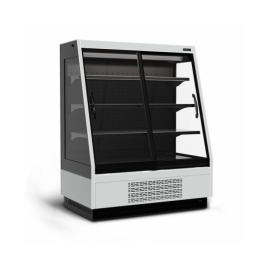 Холодильная горка универсальная Carboma F16-08 VV 1,3-1 STANDARD фронт X1 (версия 2.0) (9006-9005) купить в Е.Маркет