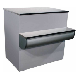 Прилавок кассовый Carboma G95 N 0,9-7 (П-1) (9006 декор серый) купить в Е.Маркет