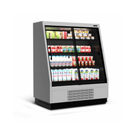 Холодильная горка универсальная Carboma F16-08 VV 1,0-1 0300 STANDARD фронт X1 (версия 2.0) (9006-9005) купить в Е.Маркет