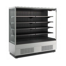 Холодильная горка гастрономическая Carboma FC20-07 VM 1,9-2 (версия 2.0), ночная шторка (9006-9005) купить в Е.Маркет