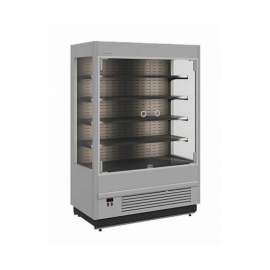 Холодильная горка гастрономическая Carboma FC20-07 VM 1,3-1 LIGHT (фронт X0) (9006-9005 цвет серо-черный) купить в Е.Маркет