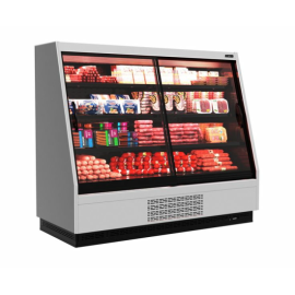 Холодильная горка универсальная Carboma F16-08 VV 1,9-1 0300 STANDARD фронт X1 (версия 2.0) (9006-9005) купить в Е.Маркет