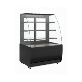 Витрина нейтральная напольная Carboma K70 N 1,3-1 LIGHT (версия 2.0) (9005) купить в Е.Маркет