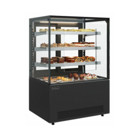 Витрина кондитерская Carboma KC71-130 VV 0,9-2 (открытая, фронт оргстекло, 9005) купить в Е.Маркет