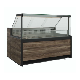 Витрина холодильная Carboma GC111 SM 1,5-1 (1008 Темный дуб) купить в Е.Маркет