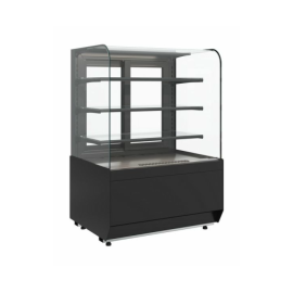 Витрина нейтральная напольная Carboma KR70 N 1,3-1 LIGHT (9005) купить в Е.Маркет