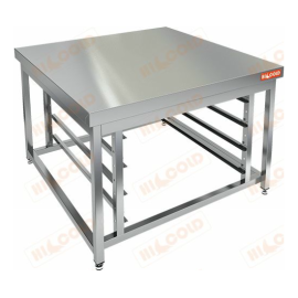 Подставка с направляющими HICOLD НППК 9/9/6 под пароконвектомат купить в Е.Маркет