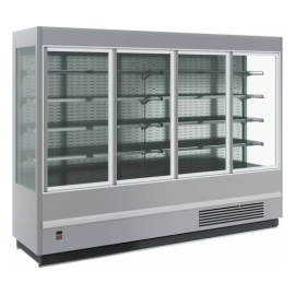 Холодильная горка универсальная Carboma FC20-07 VV 2,5-1 STANDARD (фронт X5) (9006-9005 цвет серо-черный) купить в Е.Маркет