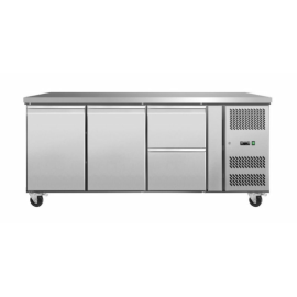 Стол холодильный Koreco GN/3100TNL2D2 островной с 2 дверьми GN1/1, с 2 ящиками купить в Е.Маркет